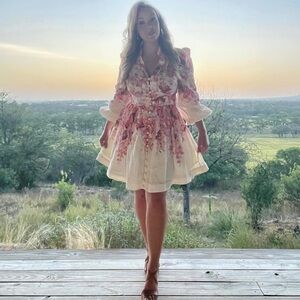 Zimmermann Devi Floral Print Mini